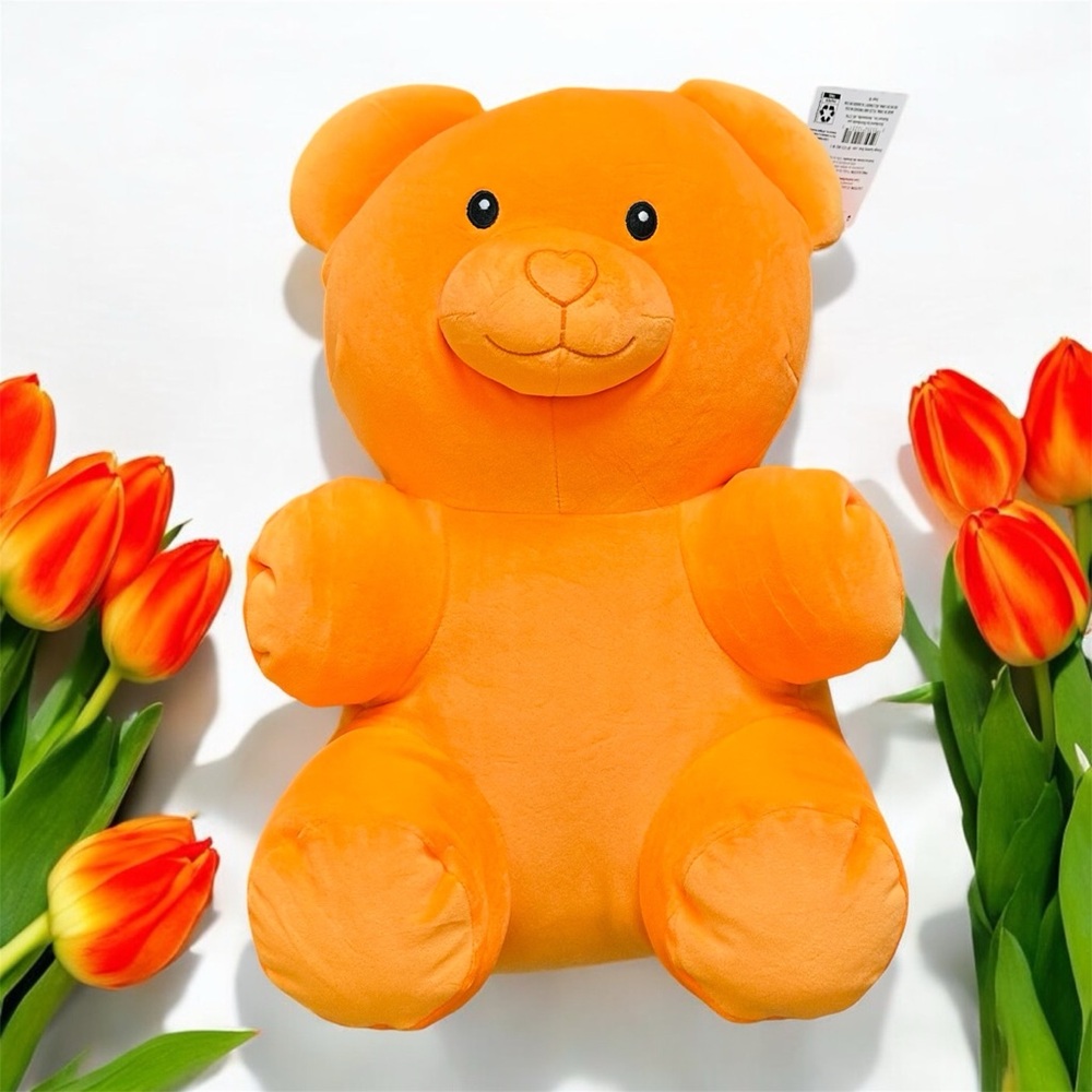 Valentine's Day Orange Gummy Bear Plush, 16 in NEW